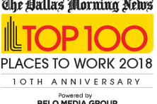 The Dallas Morning News Top 100 Places to Work 2028 award